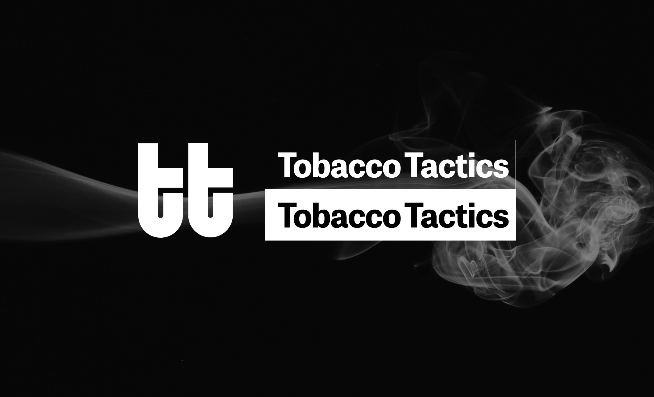 Tobacco Tactics' logo, before and after