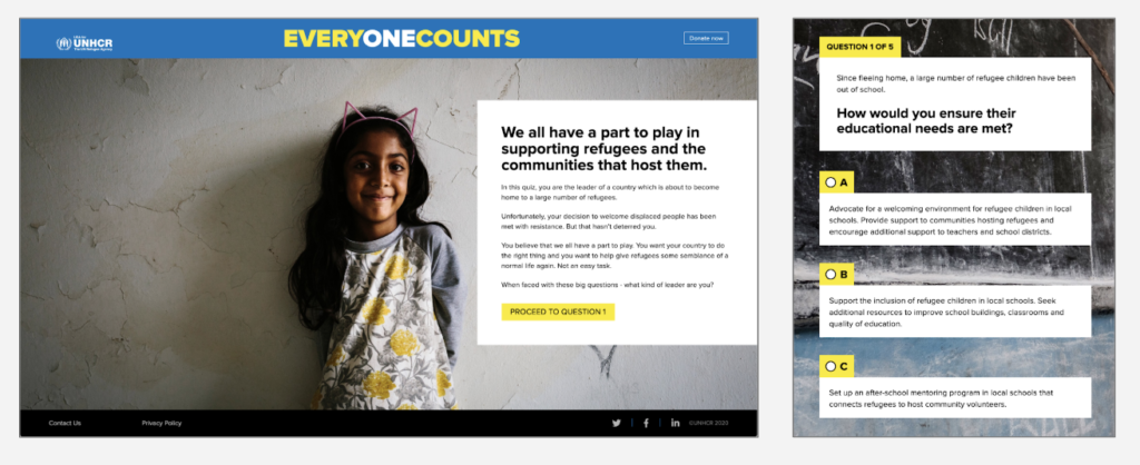 UNHCR Everyone Counts Quiz