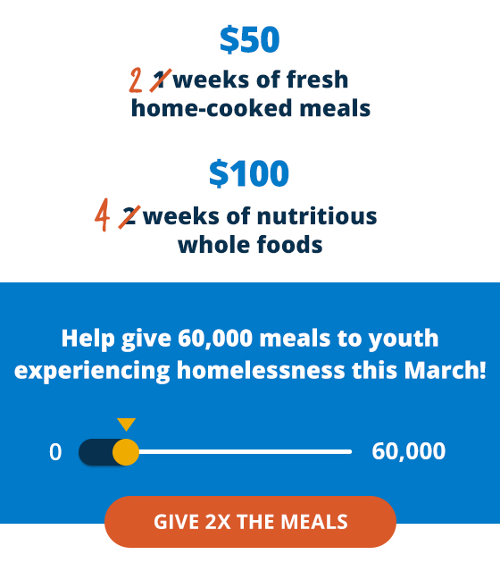 Graphic from the March Meal Match campaign